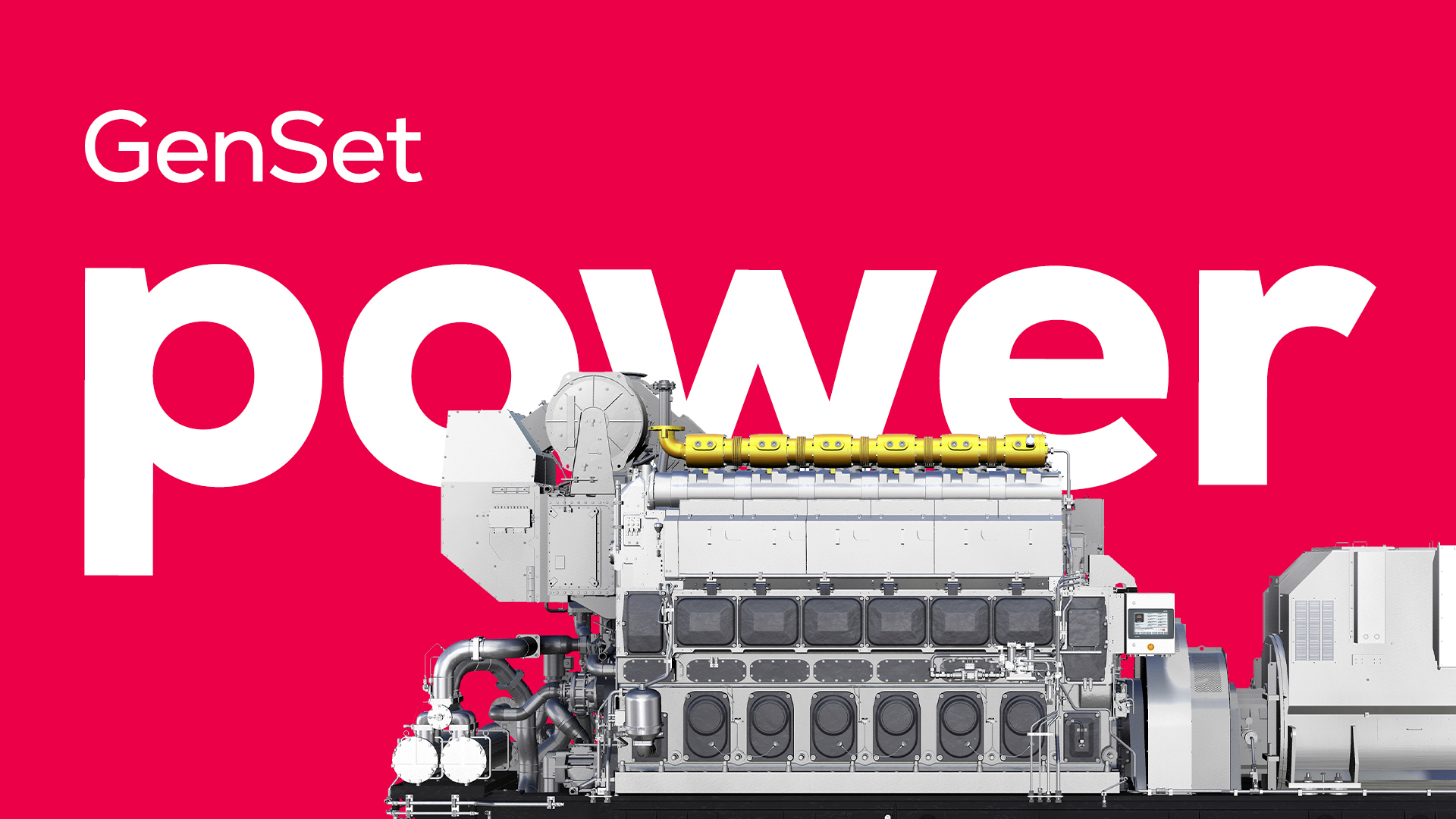 Image of the 35/44DF CD rendering with the text "GenSet power" in the background