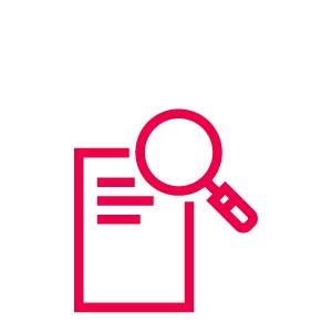 graphic sheet and magnifing glas