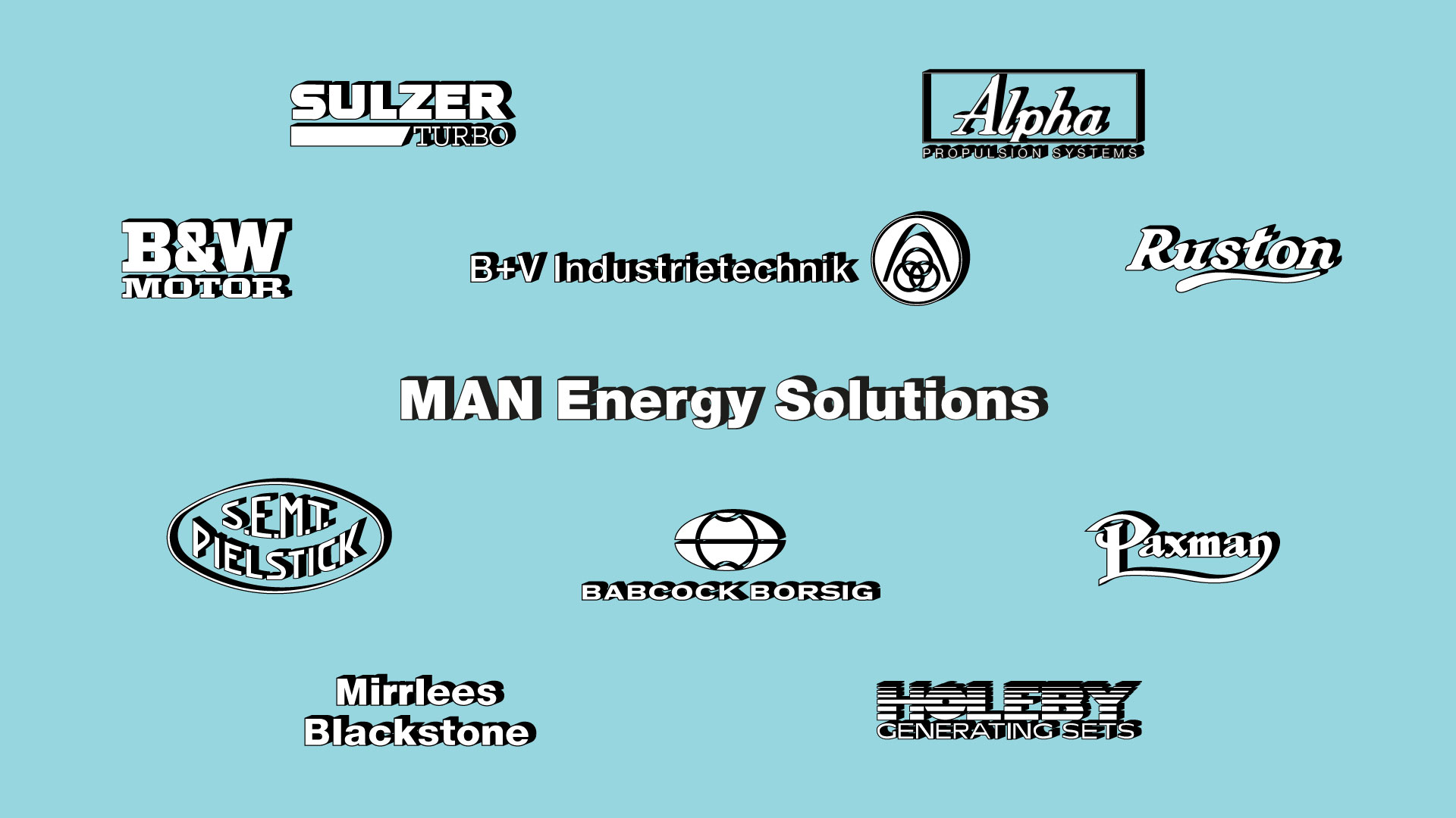 brand logos on petrol background