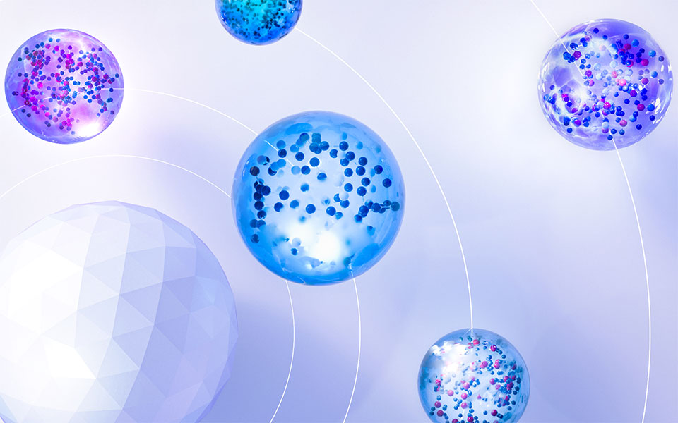 graphic of different molecules
