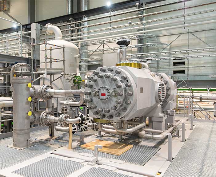 photo of heat pump in power station in Esbjerg