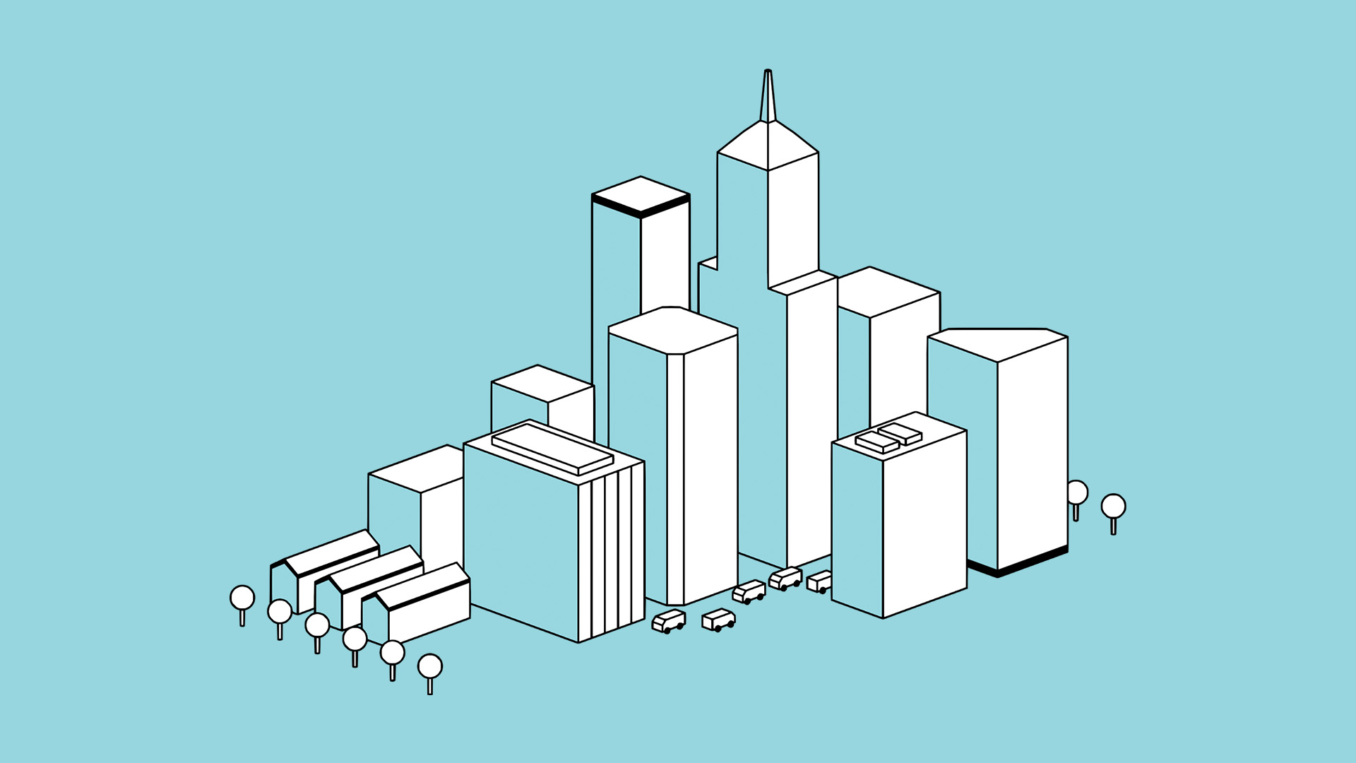 illustration of industrial heat pump