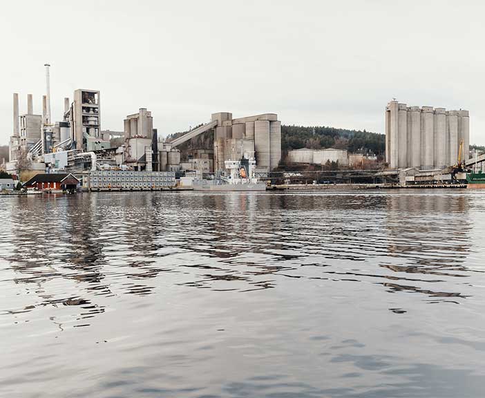 cement fatory at waterfront