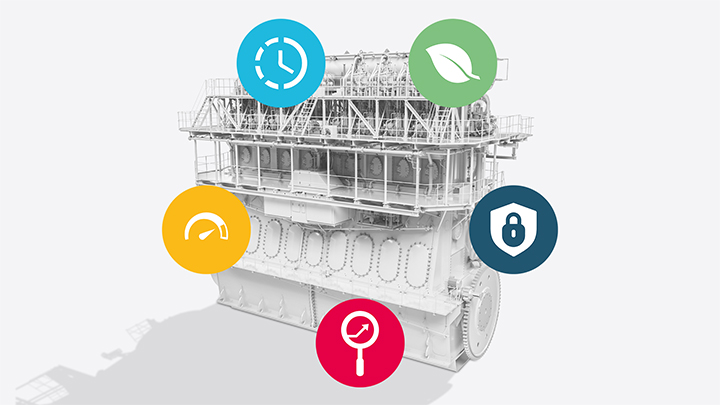 Machine with pictogramms on it