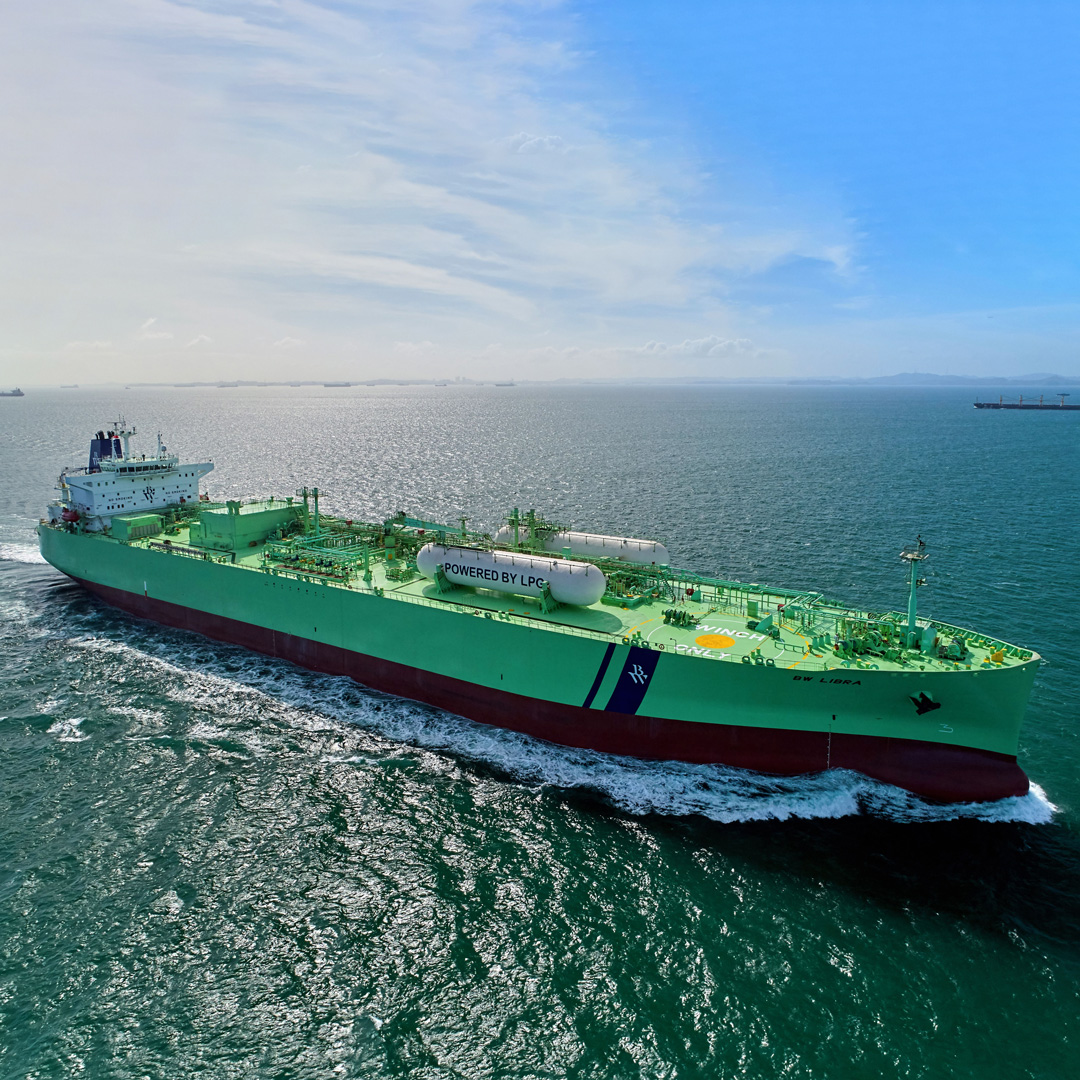 BW Libra sailing on the ocean