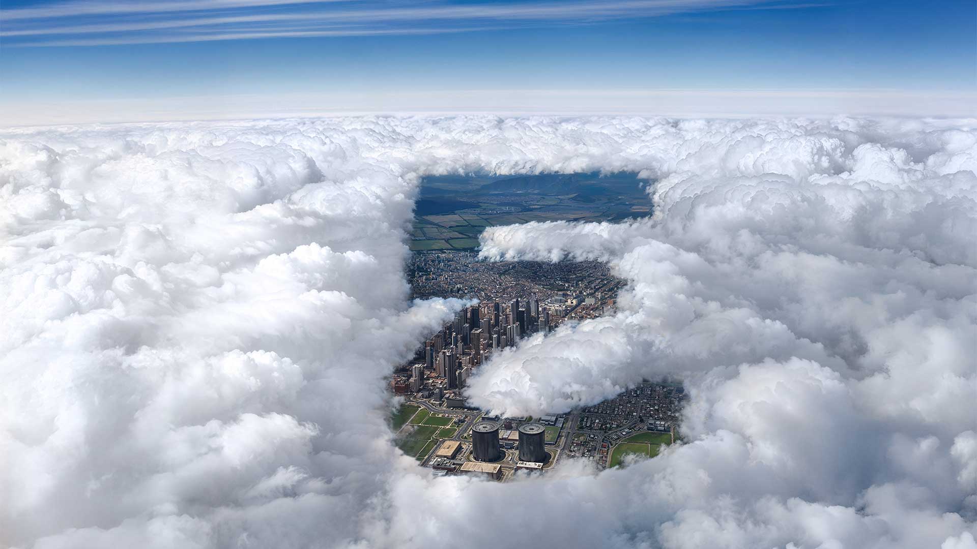 rendering of Everllence logo in clouds