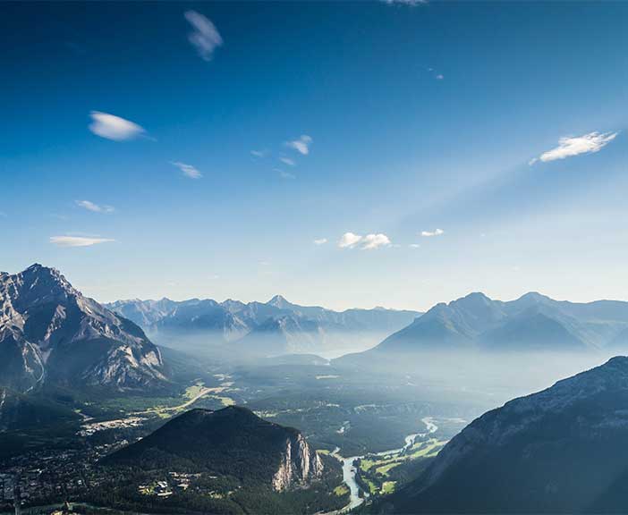 rendering of mountain view