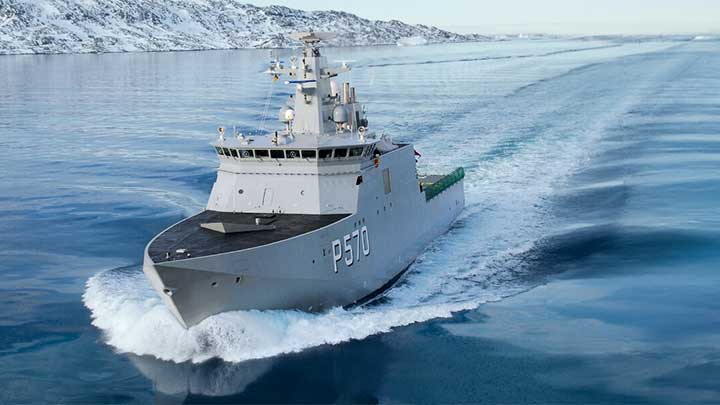 Navy vessel on the water