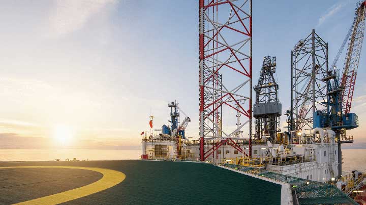 view from an offshore ship