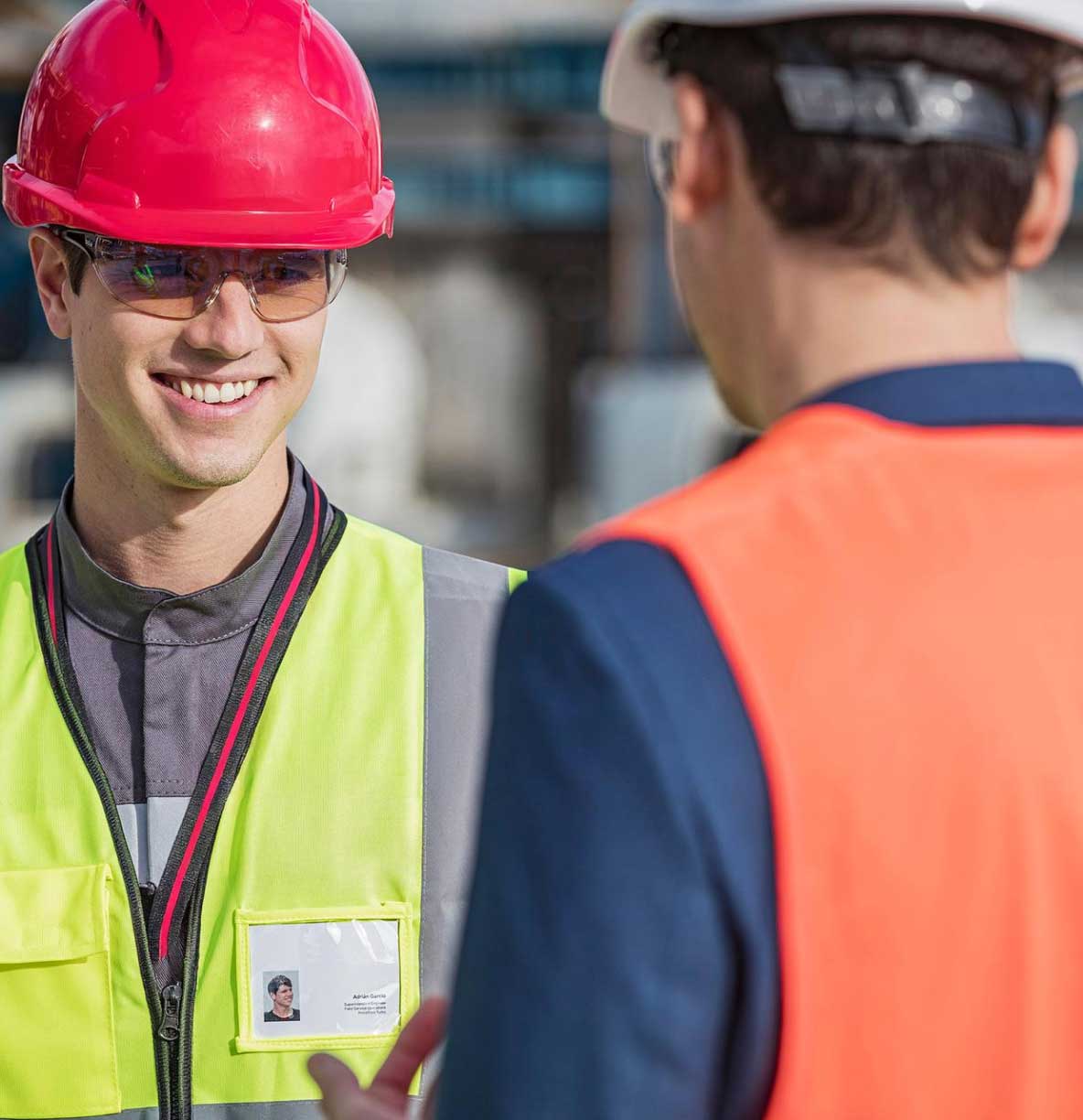 service engineers talking