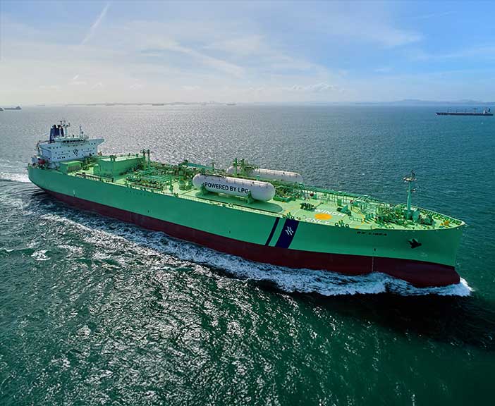 ship powered by lpg