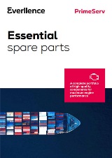 cover image showing an aerial view of a container ship