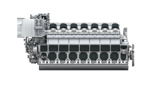 Rendering of the L V48/60CR engine