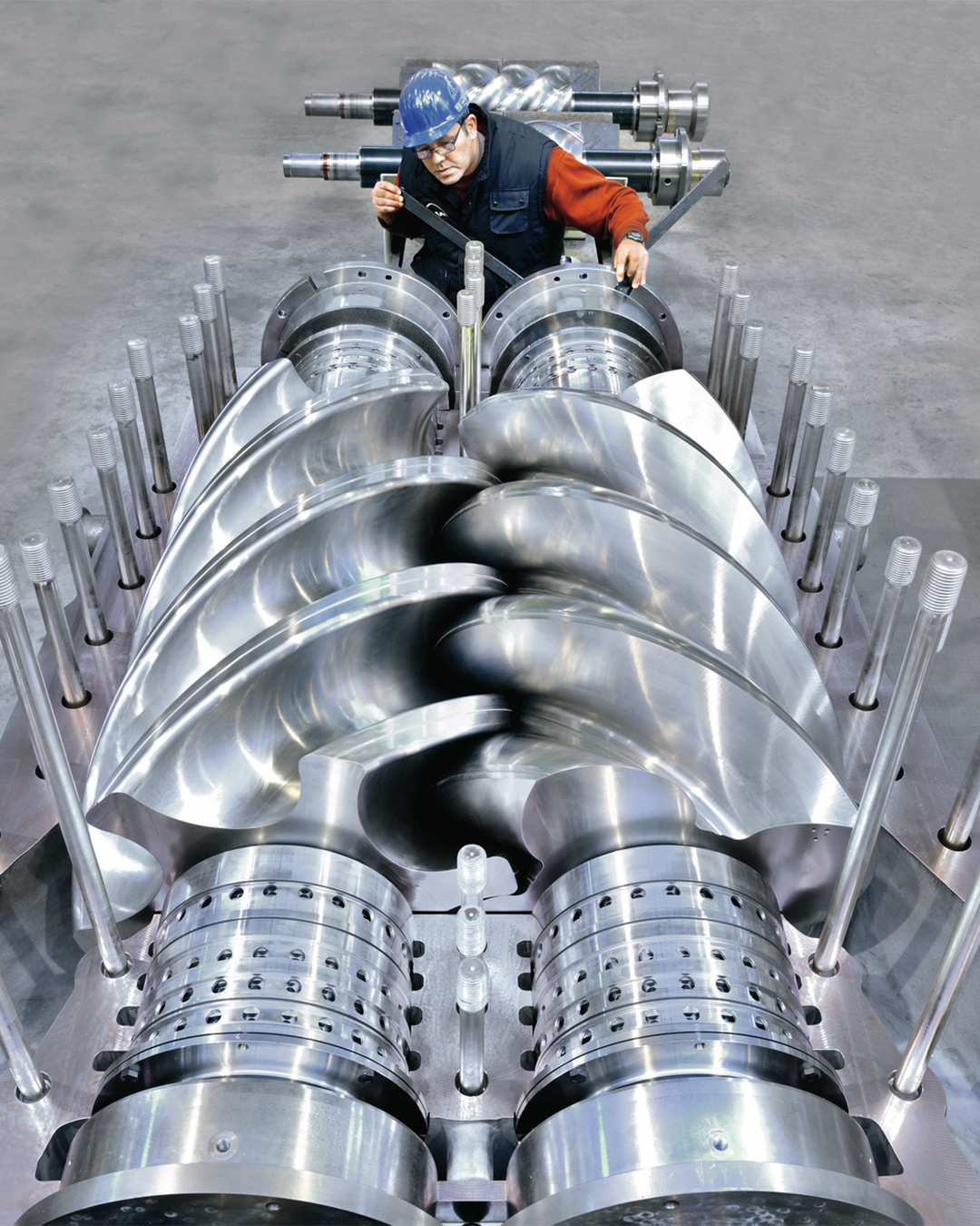 A male worker in the industry