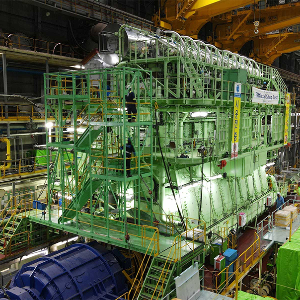 LGIM engine in assembly