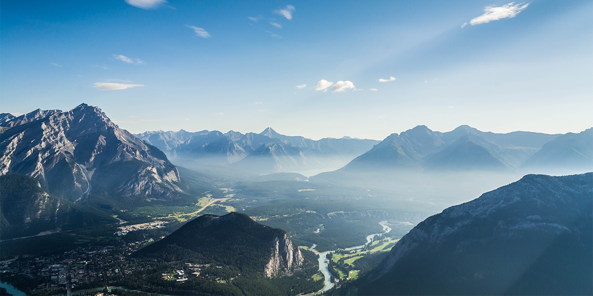 rendering of mountain view