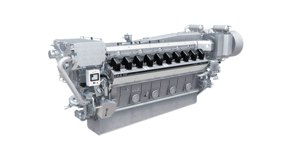 Rendering of the S.E.M.T. Pielstick PA6B STC engine