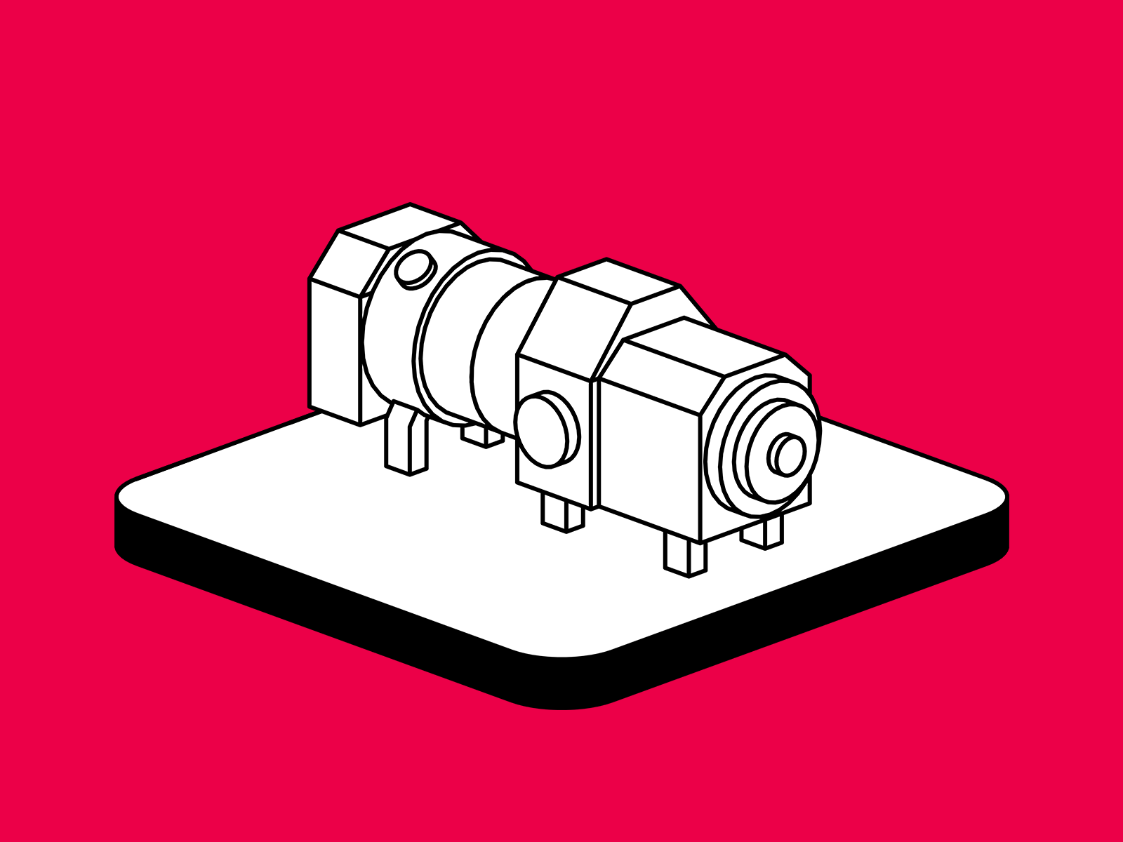 Illustration of a heat pump