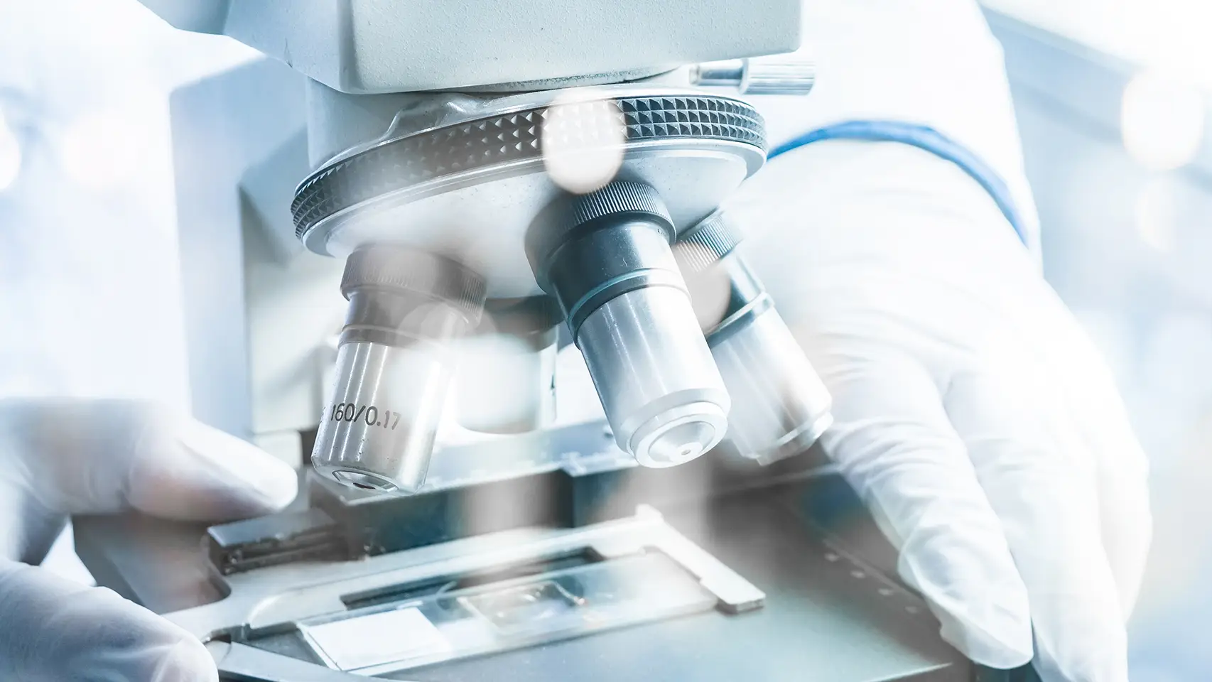 close up of a microscop